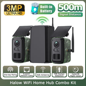 SECTEC Ubox Pro WIFI 家庭中心太阳能摄像头套件迷你隐藏式迷彩防水500米距离信号Wifi中继器闭路电视摄像头 - Product Image 1