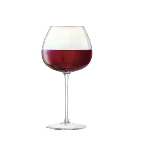 Rainbow Pearl Goblet Pumpkin Shape Crystal Red Burgundy Wine Glass
