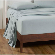 Wrinkle Resistant Solid Color Quiet Luxury 160gsm Queen/King Size Cotton Bamboo <strong>Flannelette</strong> <strong>Flat</strong> <strong>Sheet</strong> for Home Master Bedroom - Product Image 5