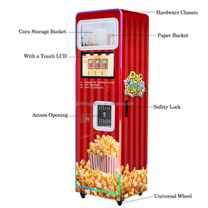 آلة صنع الفشار التجارية الاحترافية المخصصة مع شاشة لمس 15.6 بوصة، آلة فشار أوتوماتيكية للسينما - Product Image 4