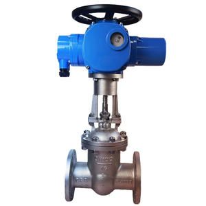 Válvula de Compuerta Doble Eléctrica Z941H-16 de Acero Fundido con Brida de Acero Inoxidable, Diseño de Boca Resistente a la Presión para Tuberías - Product Image 3