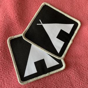 Patch tissé pour tente à <span class=keywords><strong>coin</strong></span> rond à bordure surmontée, badge de vêtement en textile lavable en matériau épais pour vêtements - Product Image 2