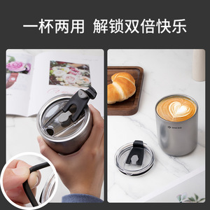 แก้วน้ำสแตนเลส Zacso ขนาด 20 ออนซ์ พร้อมฝาปิด สำหรับแคมป์ปิ้งและกาแฟ - Product Image 5