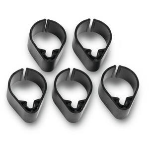 Abrazaderas para tubos individuales, clips para cables, accesorios para aspiradoras, color negro, paquete de 5 - Product Image 1