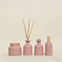 Ensemble diffuseur de parfum et bougie parfumée en céramique terracotta de luxe, personnalisable, aromathérapie pour la décoration de la maison