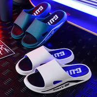 Sandales d'été respirantes imprimées pour hommes, tendance, à une bride, style sport, pour dortoirs