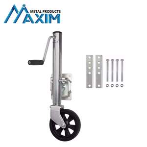 <span class=keywords><strong>Roue</strong></span> de manœuvre pour remorque - <span class=keywords><strong>Roue</strong></span> de manœuvre pour remorque de voiture, <span class=keywords><strong>roue</strong></span> de manœuvre robuste capacité 1500 lb, cric pivotant pour attelage de remorque - Product Image 4