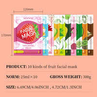 Private Label Schoonheid Gezichtsmaskers Schoonheid Hydraterende Mascarillas Gezichtsmasker Vel Koreaanse Huidverzorging Hydraterende Fruit Gezichtsmasker