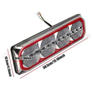 1/2 Piezas Luz Trasera LED Combinada para Coche, Camión, Remolque, Luz Trasera con Señal de Giro Dinámica, Luz de Conducción, Marcha Atrás, Freno y DRL - Product Image 6