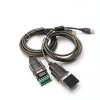 Cable de puerto serie USB 2.0 a DB9 de 9 pines RS485 RS422 con chip FTDI OEM de fábrica, Plug and Play, con revestimiento transparente