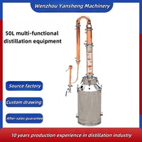 Colonne de Distillation Domestique en Acier Inoxydable 50L/100L/200L Capacité, Alambic à Reflux Moonlight pour le Traitement des Spiritueux