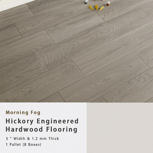 Best Selling Multi Layer Wood <b>Flooring</b> Easy Maintenance One Year Warranty Usa Stock Hickory <b>Engineered</b> Wood <b>Flooring</b> - Product Image 2