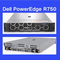 Serveur en rack PowerEdge R750 2U, processeur Intel Xeon, 64 Go de mémoire DDR4 ECC/Non-ECC, stockage 8x3,5'' 24x2,5'' HDD/SSD, alimentation 800W, en stock