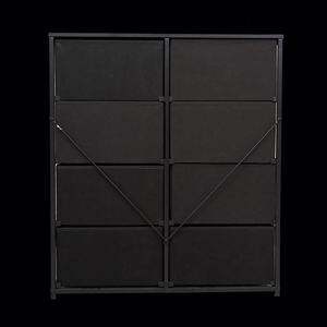 Modern Living Room Fabric <b>Cabinets</b> With Freestanding Durable Stainless Steel MDF Panel and Pine Wood Colors - Product Image 2