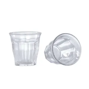 Hot Sale Color Cup Pc Beer Glasses 250ml 9 Angle Cup Diamond Shaped Stemless Wine Acrylic Pc Beer Cup Glass Beer Glass