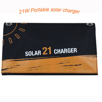 Carregador solar dobrável 10w 15w 21w, carregador solar para telefone celular, estação de energia portátil para laptop e mochila