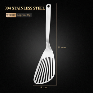 Espátula Ranurada de Acero Inoxidable DF825 con Logotipo Personalizado, Utensilio de Cocina Duradero para el Hogar - Product Image 3