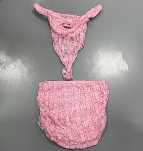 Ensemble deux pièces en dentelle pour femme Viviblook Z1230ST04, idéal pour les vacances à la plage, nouveau haut sans manches et mini-jupe - Product Image 4