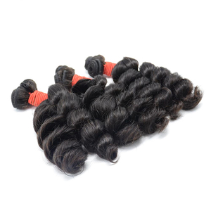 Angelbella Brazil Đúp Rút Ra Lãng Mạn Curl Tóc Mink 100% Tự Nhiên Đen <span class=keywords><strong>Loose</strong></span> Sóng Remy Tóc Dệt - Product Image 5