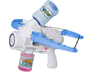 Bubble bazooka Gatling Soap colourful lights Bubble maker Water Machine Gun Toys Outdoor Bubble Shooting Water Gun
