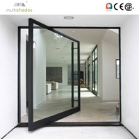 Porta in vetro multisala di fascia alta con vetro temperato porta in vetro moderno vetro residenziale di alta qualità ingresso cancello principale
