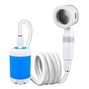 Pommeau de douche portable à batterie, pompe manuelle rechargeable, essentiels pour dortoir, pour le lavage, le rinçage des animaux, accessoire de robinet de salle de bain - Product Image 1