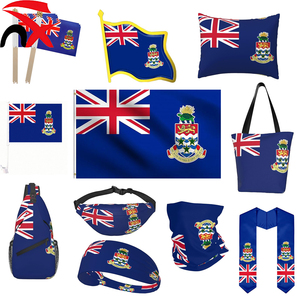 Productos con Estampado de la Bandera de las Islas Caimán en Oferta, Juego de Bolsas con la Bandera de las Islas Caimán, Bufanda, Diadema y Broches para Actividades al Aire Libre - Product Image 1