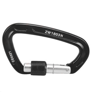 Mosquetón Z W de Aleación de Aluminio 24kN con Bloqueo para Escalada en Roca, Montañismo y Conexión Segura de Cuerdas - Product Image 3