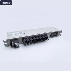 Unidad de Distribución de Energía (DUD) de 19 Pulgadas, 160A de Entrada, 8 Puertos, Salida de 12V/24V/48V, con Pantalla, DCDU-12B, para Montaje en Rack - Product Image 1