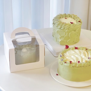 Cajas Pequeñas para Pasteles de Boda, Caja de Cartón Blanca con Ventana para Invitados, Empaque Individual para Regalos - Product Image 6