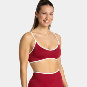 Top Sportivo da Donna Yimo con Scollo a U, Schiena Scoperta, Colori Contrastanti, Modellante, Antiurto, per <span class=keywords><strong>Fitness</strong></span> - Product Image 6