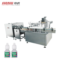 Machine de remplissage et de bouchage de flacons de gouttes oculaires haute vitesse 2-500 ml, ligne de remplissage rotative automatique pour vernis à ongles et colle, avec étiquetage, à vendre