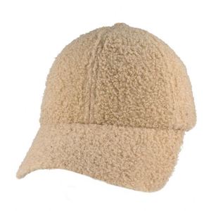 หมวกเบสบอลเท็ดดี้กำมะหยี่แบบสปอร์ต ดีไซน์อบอุ่น ลายปักน่ารัก สวมใส่สบาย - Product Image 1
