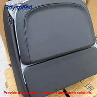 Table de siège pliante de luxe avec chargeur sans fil en cuir PU et plastique, couleur et logo personnalisés pour Mercedes W222 W223 2013-2025, panneau OEM