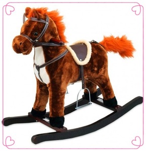 <span class=keywords><strong>Cheval</strong></span> à <span class=keywords><strong>bascule</strong></span> en peluche <span class=keywords><strong>rose</strong></span>, vente en gros, FL015 - Product Image 4
