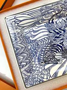 Cendrier en céramique de style américain, forme géométrique simple et luxueuse, écologique, pour la maison et le bureau, avec plateau de rangement décoratif - Product Image 4