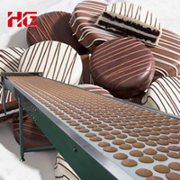 Machine à gâteaux au chocolat à gaz HG avec équipement de fabrication de sandwichs 200 kg/h pour usine de snacks