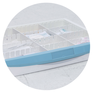 Chariot <span class=keywords><strong>de</strong></span> secours d'urgence MN-DC005 <span class=keywords><strong>de</strong></span> haute qualité avec poubelle intégrée pour le traitement clinique en milieu hospitalier - Product Image 5