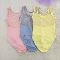 Nouvelle venue Offres Spéciales maille sur mesure enfants Ballet danse justaucorps filles sans manches
