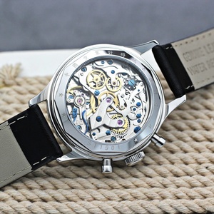 Men's 1963 <b>Chronograph</b> Mechanical Watches 21 Zuan Original ST1901 Movement Sapphire 38mm Pilot Clock - Product Image 6