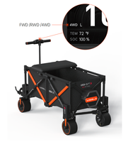 Wiseld Ruiyou Chariot de camping électrique GT3-4WD pour l'extérieur, avec moteur 3000W, pliable, pour pique-nique, camping et transport