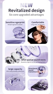 Écouteurs sportifs Bluetooth YX69 à conception ergonomique OWS, réduction de bruit ENC, appels ultra-clairs, casque audio - Product Image 6