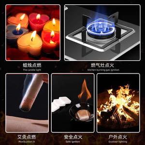 Refillable Windproof <b>Lighters</b> for BBQ Kitchen Cooking - Product Image 2