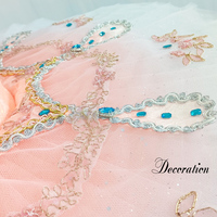 T0329 Fabricant de costumes de ballet de luxe, costumes de danse chinoise, robes, tutus classiques romantiques roses pour filles