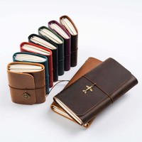 Nuevo Cuaderno de Viaje Plegable de Tres Pliegues TN, Diario Vintage de Cuero Genuino, Libro de Registro Creativo, 100 Hojas, Tamaño de Regalo 22x12.5x3cm