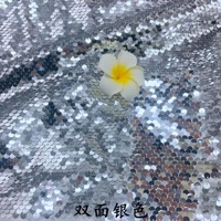 Tissu à paillettes réversible 50 couleurs (échelles de 5mm)-pour filles garçons Costumes de scène Textile étincelant Vêtements de mode décoratifs