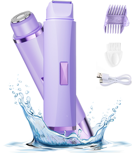2025 rasoir électrique à Double tête pour femmes outil de tondeuse à <span class=keywords><strong>cheveux</strong></span> domestique pour zone privée coupe de poils pubiens anglais - Product Image 1