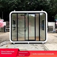 Mini-maison amovible en acier, insonorisée, pour cour, bureau mobile, salle d'activités, école, appartement, centre commercial
