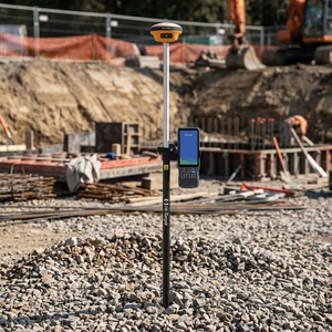 เครื่องรับสัญญาณ GNSS RTK รุ่น V200 พร้อมช่องสัญญาณ 1408 ช่อง และ IMU สำหรับงานสำรวจที่ดิน - Product Image 2