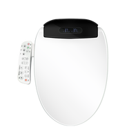 Abattant de toilette intelligent avec lumière nocturne automatique, bidet électrique avec panneau et écran LED, fabricant d'origine